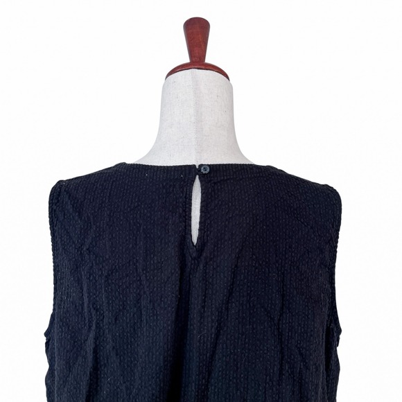 Eileen Fisher Women's Dress Large Sleeveless 100% Organic Cotton Midi Lantern - Picture 10 of 15